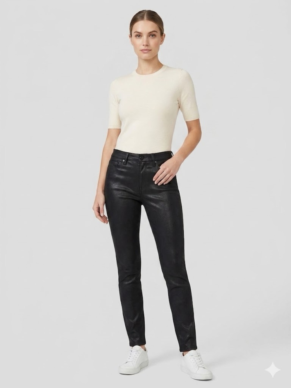7 For All Mankind Black Skinny Jeans